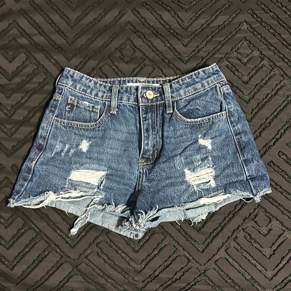 Denim Distressed Women Shorts